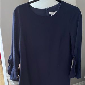 Navy Knee length dress.